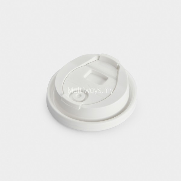 DLX 90PP - Deluxe PP Strawless Lid (White)